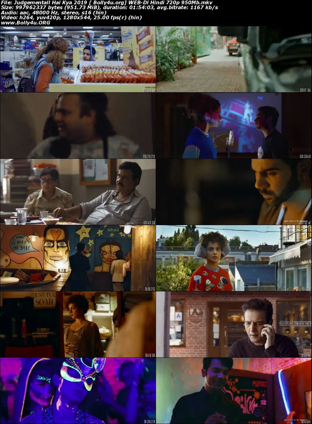 Judgementall Hai Kya 2019 WEB-DL 950Mb Full Hindi Movie Download 720p