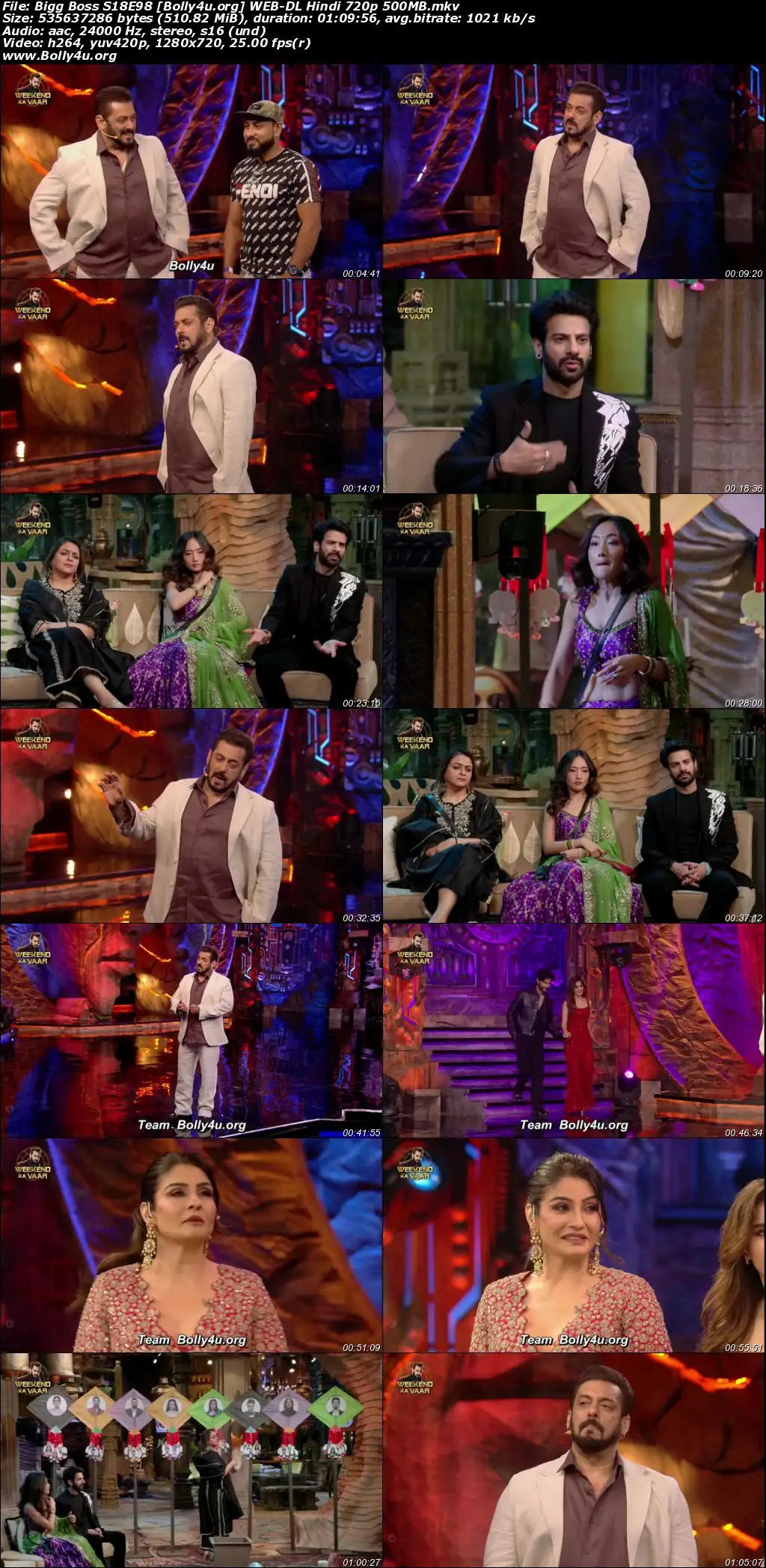 Bigg Boss 2024 WEB-DL Hindi S18E98 Download 720p  480p