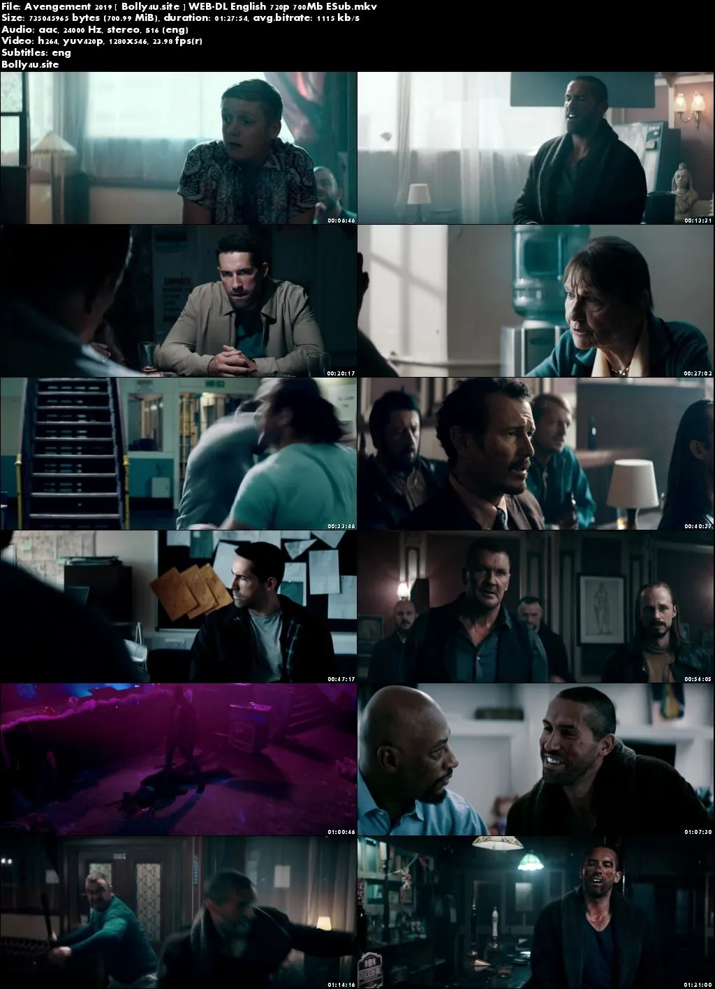Avengement 2019 WEB-DL 270MB English 480p ESub Download
