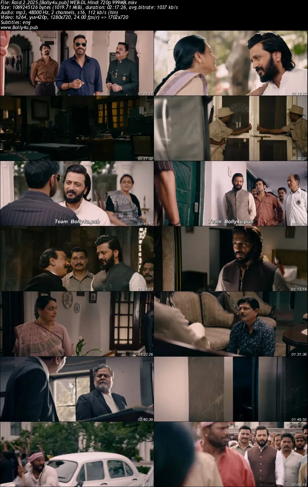 Raid 2 2025 WEB-DL Hindi Full Movie Download 1080p  720p  480p