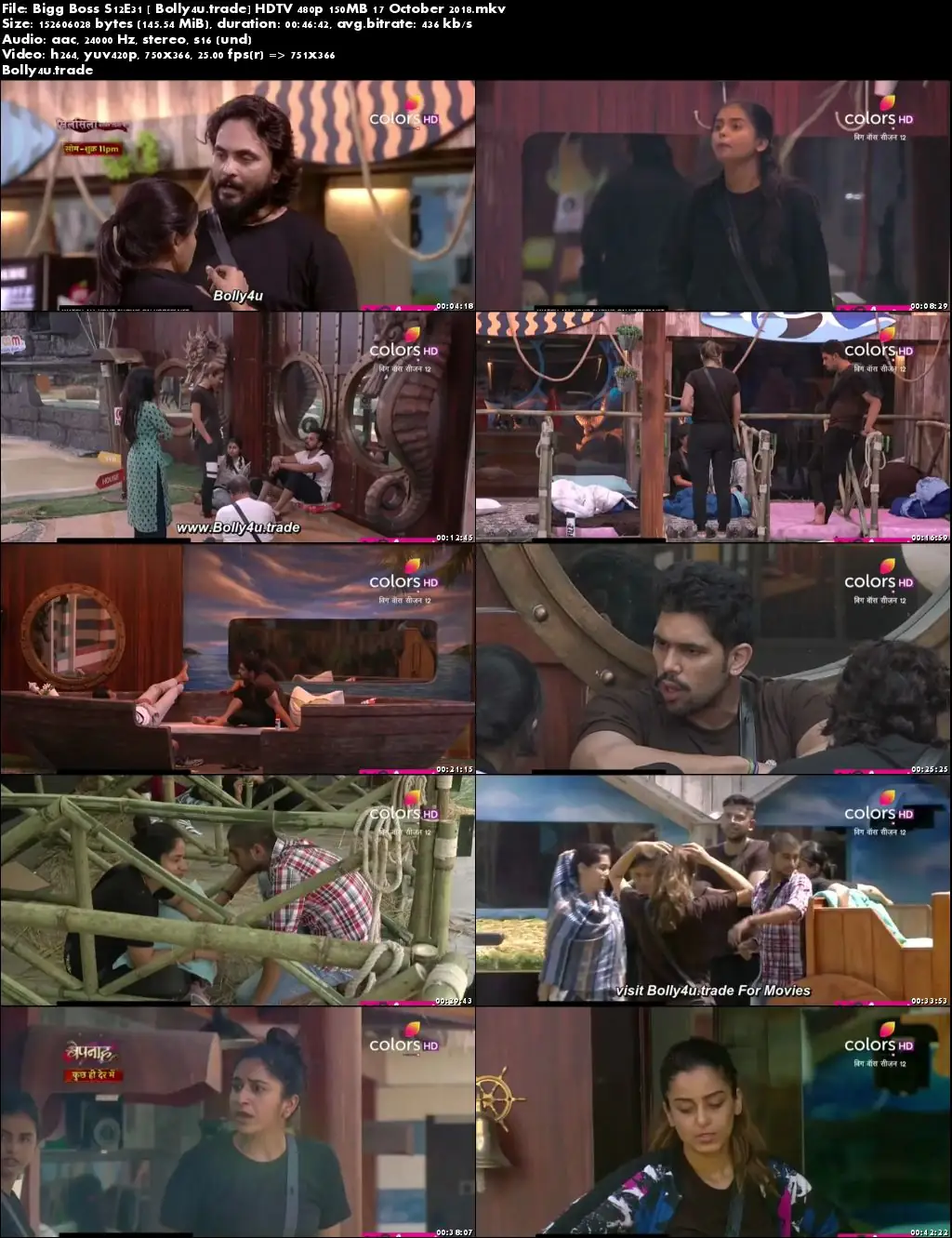 Bigg Boss S12E31 HDTV 480p 150MB 17 October 2018 Download Bigg Boss S12E31 HDTV 480p 150MB 17 October 2018 Download
