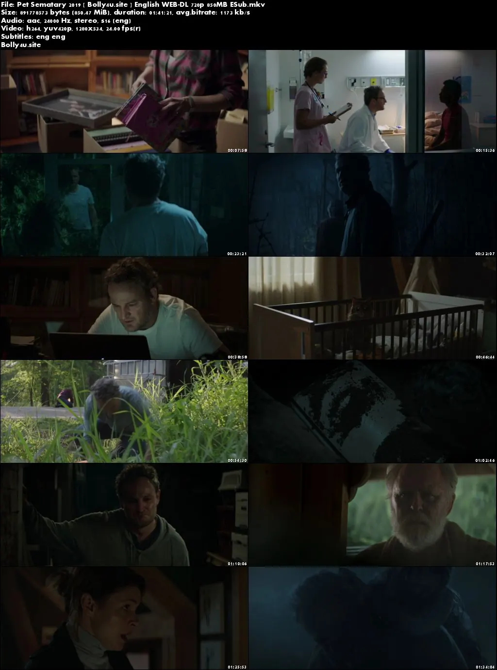 Pet Sematary 2019 WEB-DL 300MB English 480p ESub Download