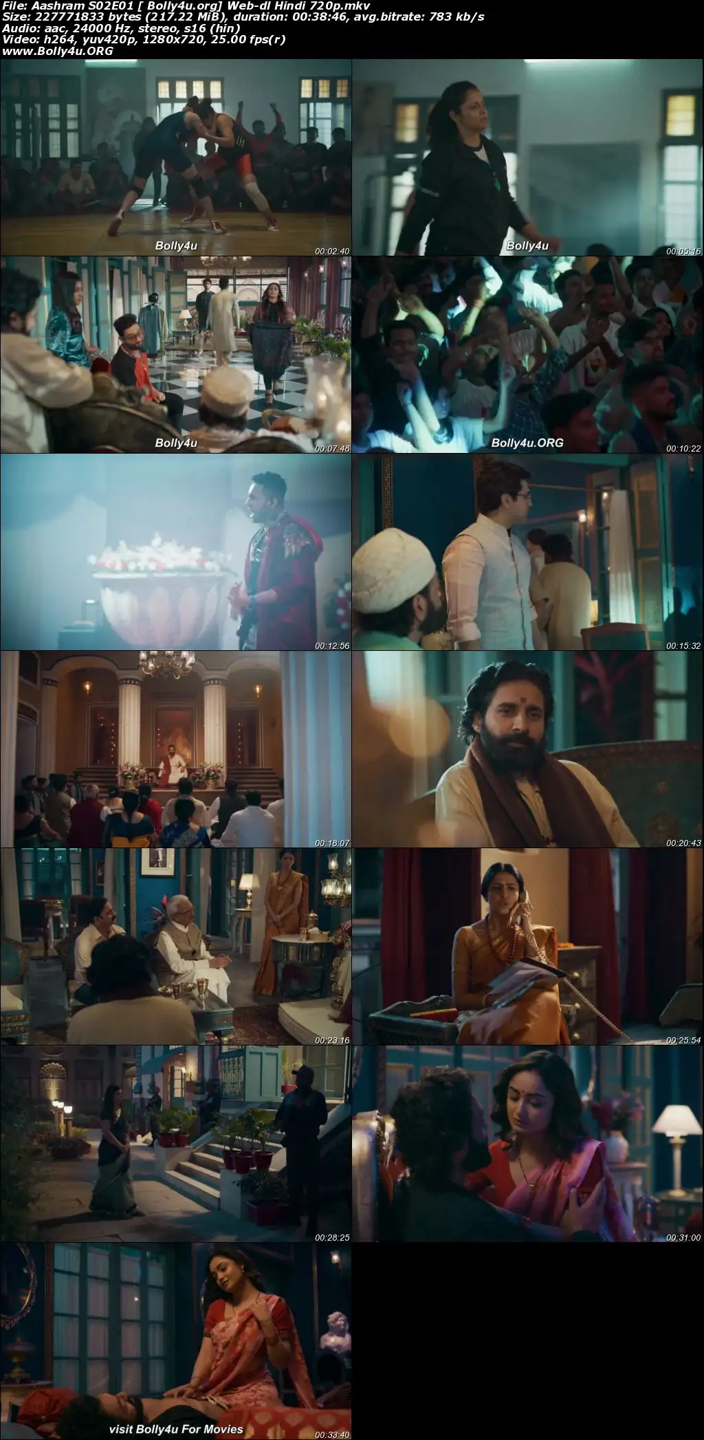 Aashram 2020 WEB-DL 1.7GB Hindi S02 Complete Download 720p
