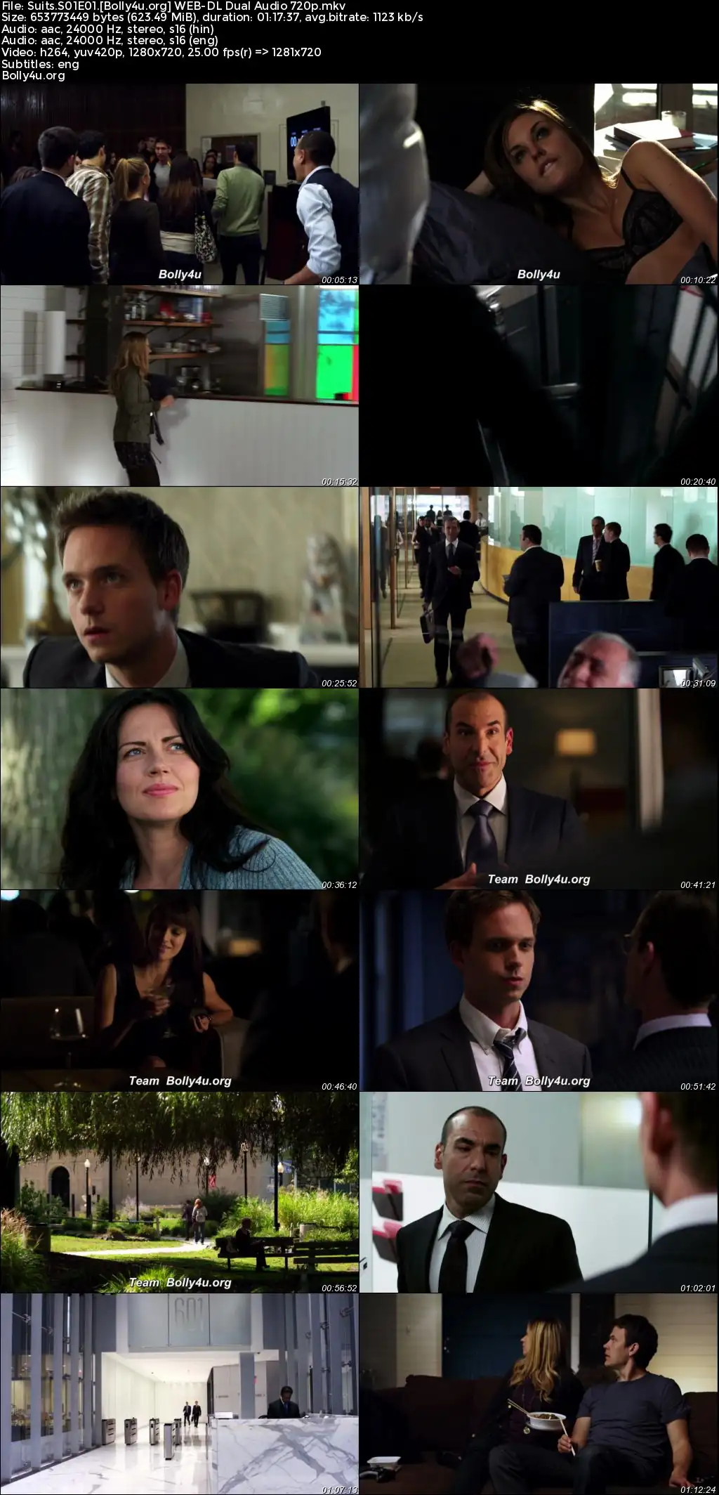 Suits 2011 WEB-DL Hindi Dual Audio ORG S01 Complete Download 720p  480p