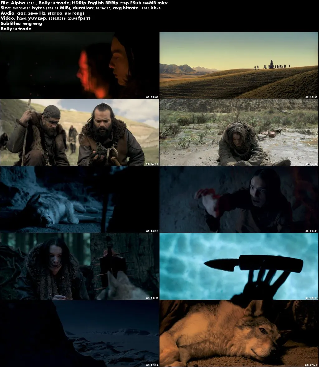 Alpha 2018 HDRip 900MB English 720p ESub Download Alpha 2018 HDRip 900MB English 720p ESub Download
