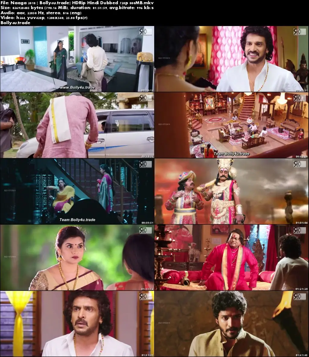 Naaga 2018 HDRip 300MB Hindi Dubbed 480p Download