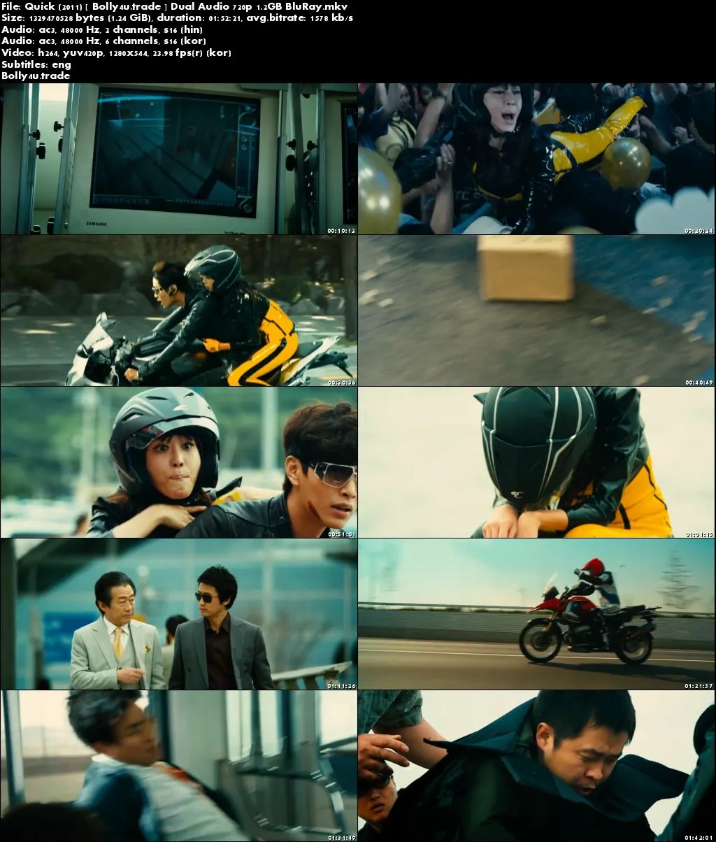Quick 2011 BluRay Hindi Dual Audio 720p ESub Download