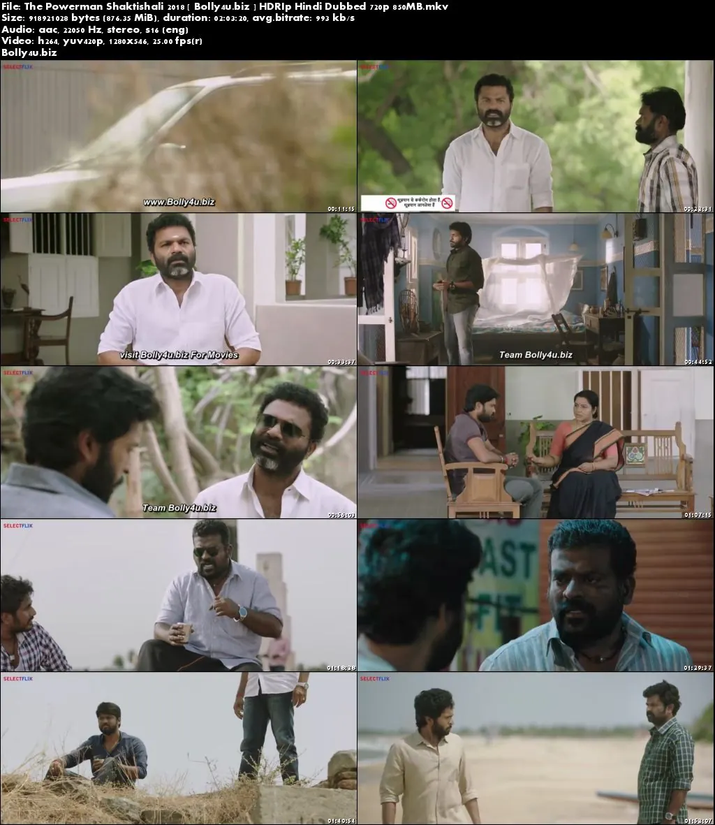 The Powerman Shaktishali 2018 HDRip 850Mb Hindi Dubbed 720p Download
