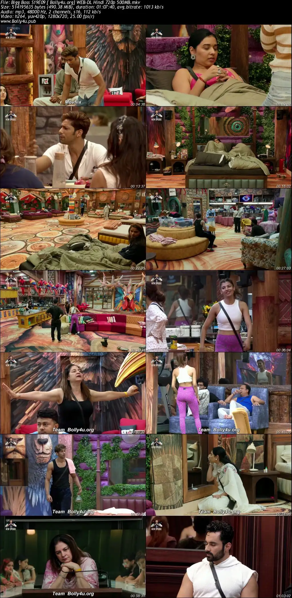 Bigg Boss 2025 WEB-DL Hindi S19EP09 Download 720p  480p