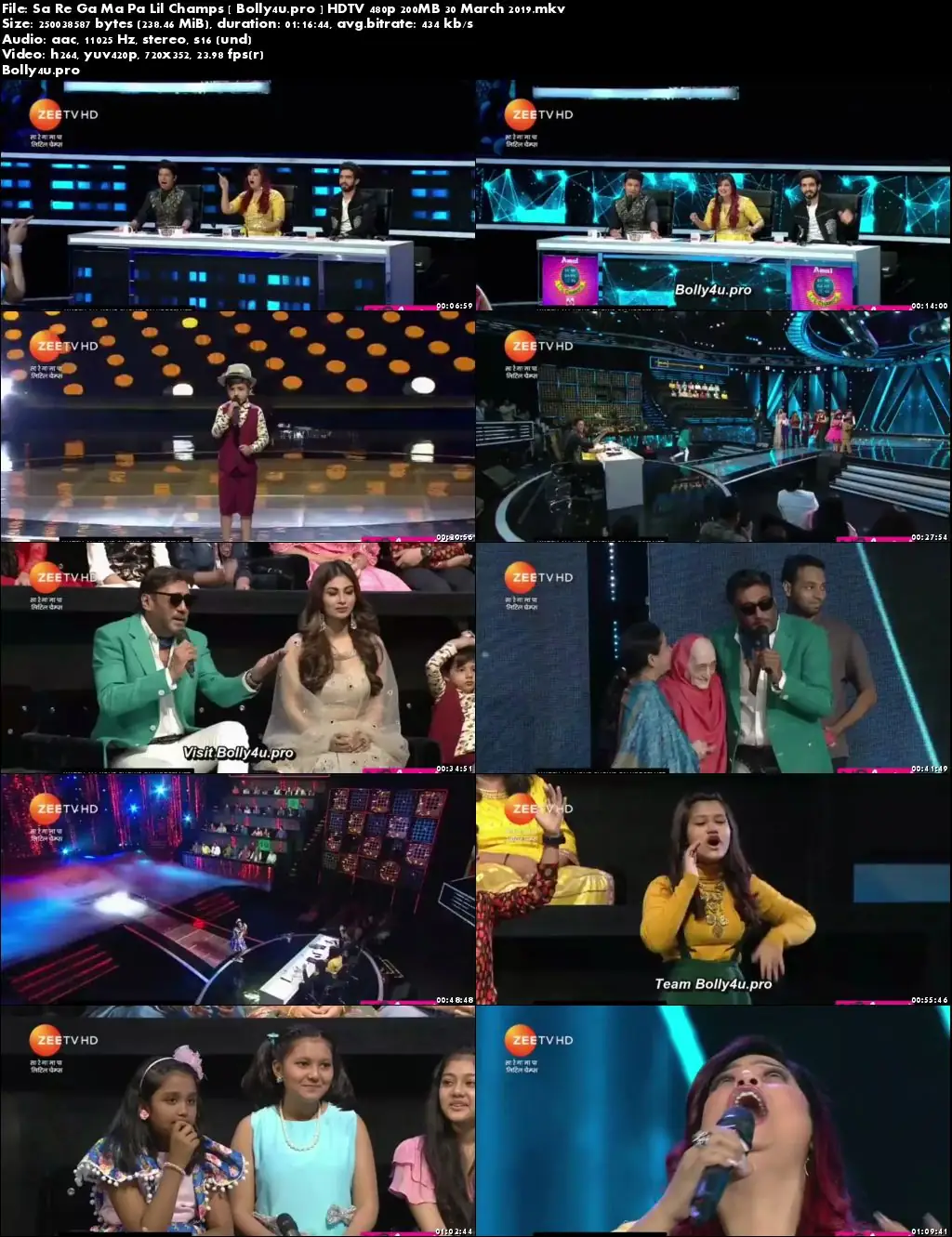 Sa Re Ga Ma Pa Lil Champs HDTV 480p 200MB 30 March 2019 Download