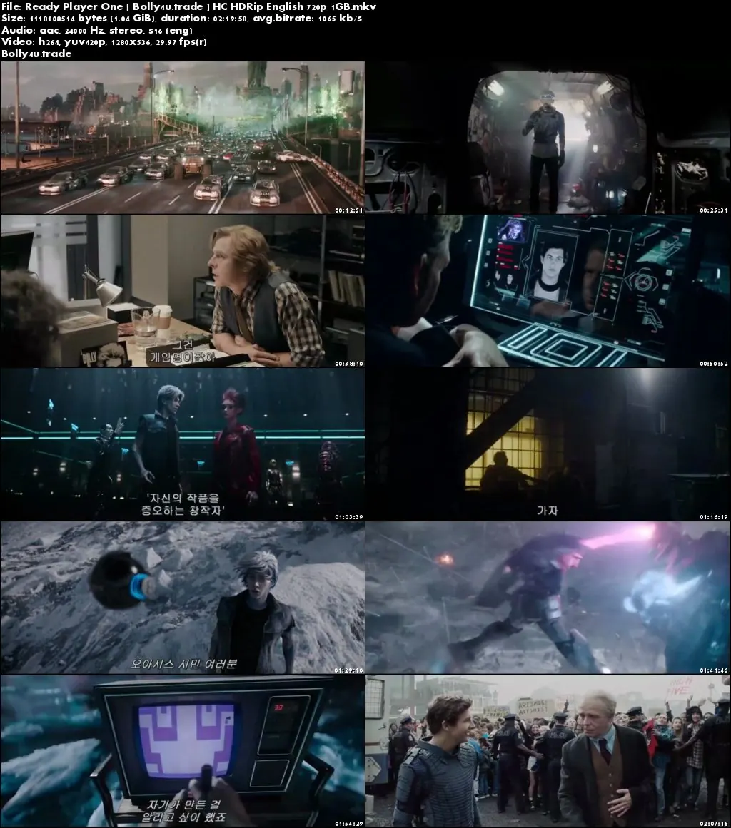 Ready Player One 2018 WEB-DL 400Mb English 480p ESub Download