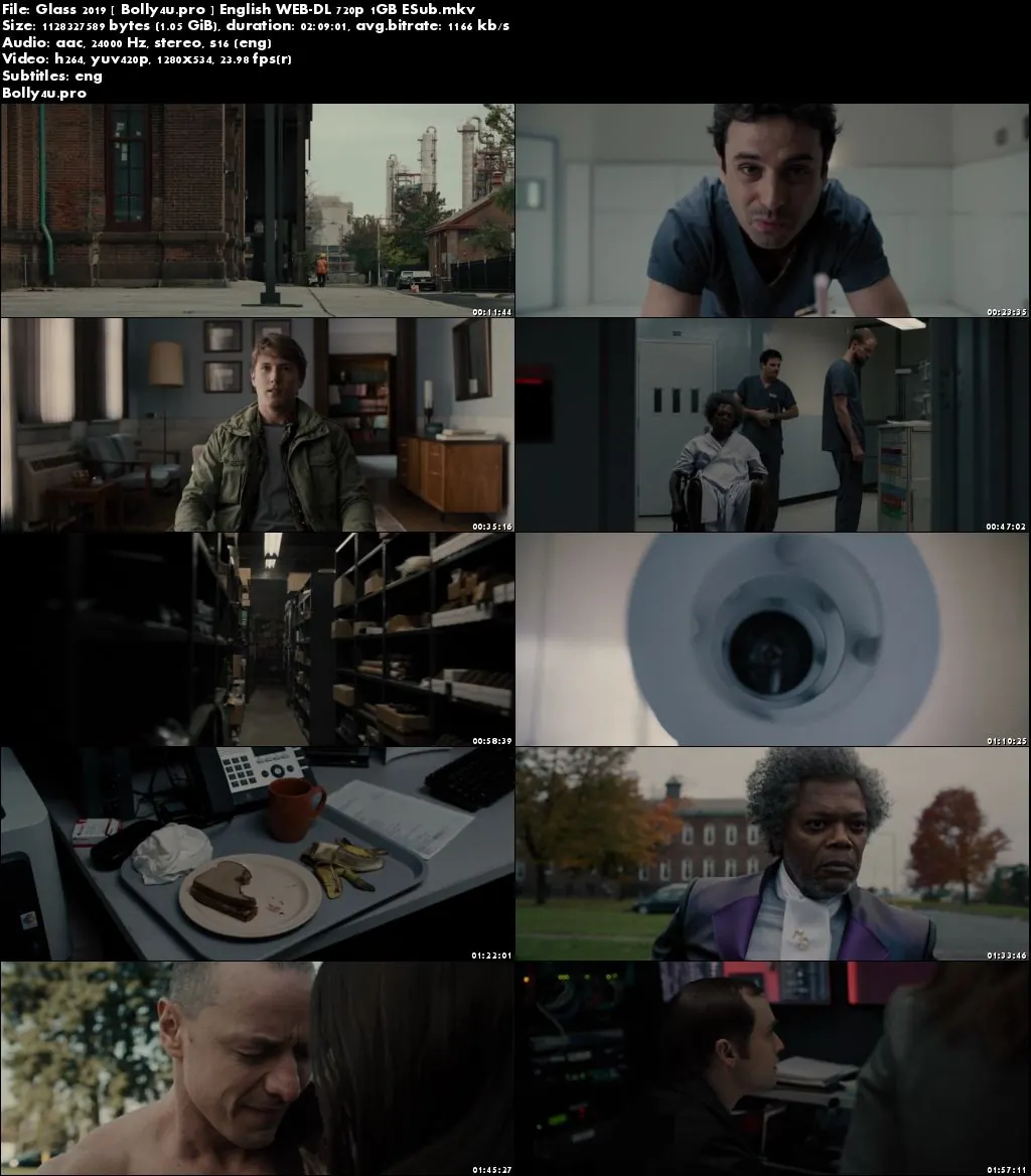 Glass 2019 WEB-DL 1Gb English 720p ESub Download