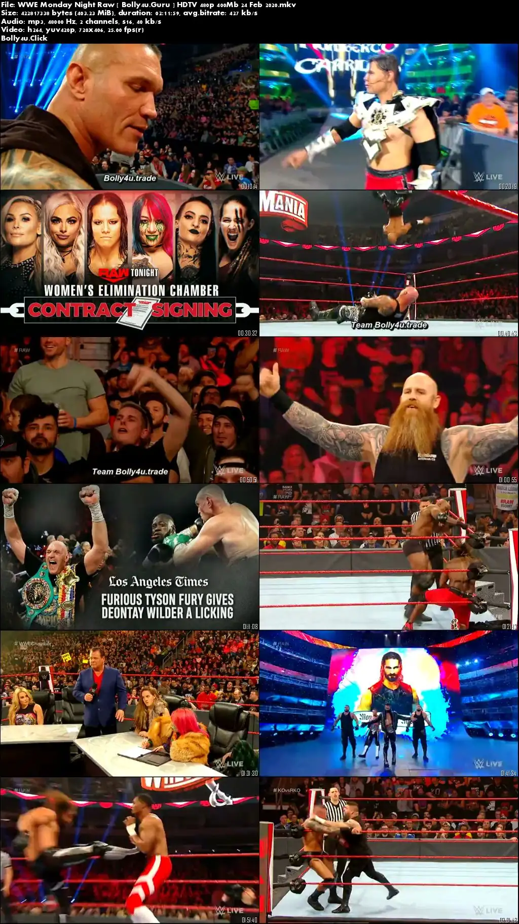 WWE Monday Night Raw HDTV 480p 400Mb 24 February 2020 Download WWE Monday Night Raw HDTV 480p 400Mb 24 February 2020 Download