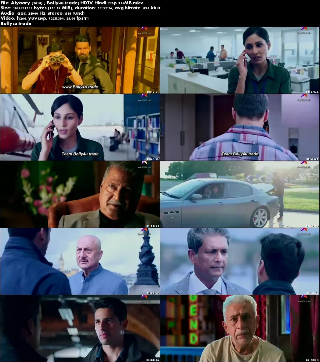 Aiyaary 2018 HDTV 950MB Full Hindi Movie Download x264 Aiyaary 2018 HDTV 950MB Full Hindi Movie Download x264