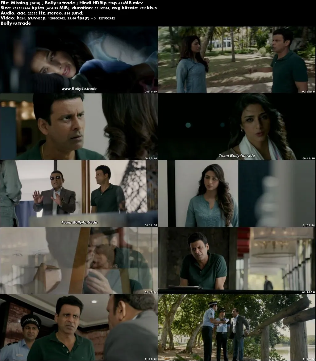 Missing 2018 HDRip 350MB Full Hindi Movie Download 480p
