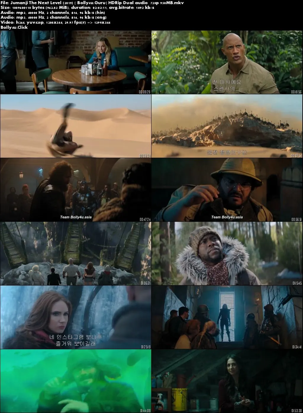 Jumanji The Next Level 2019 WEB-DL 400Mb Hindi Dual Audio 480p Download