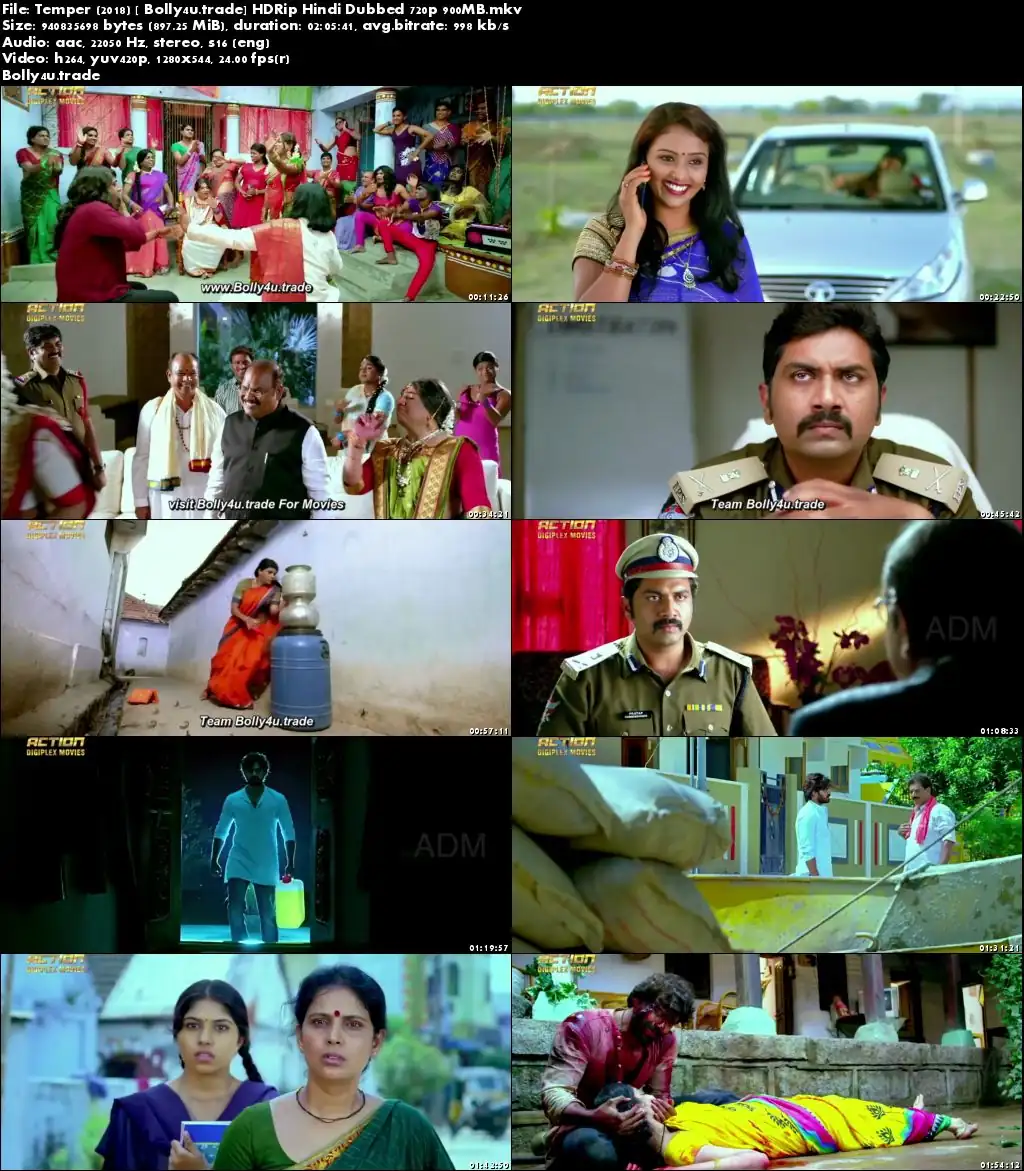 Temper 2018 HDRip 900MB Hindi Dubbed 720p Download