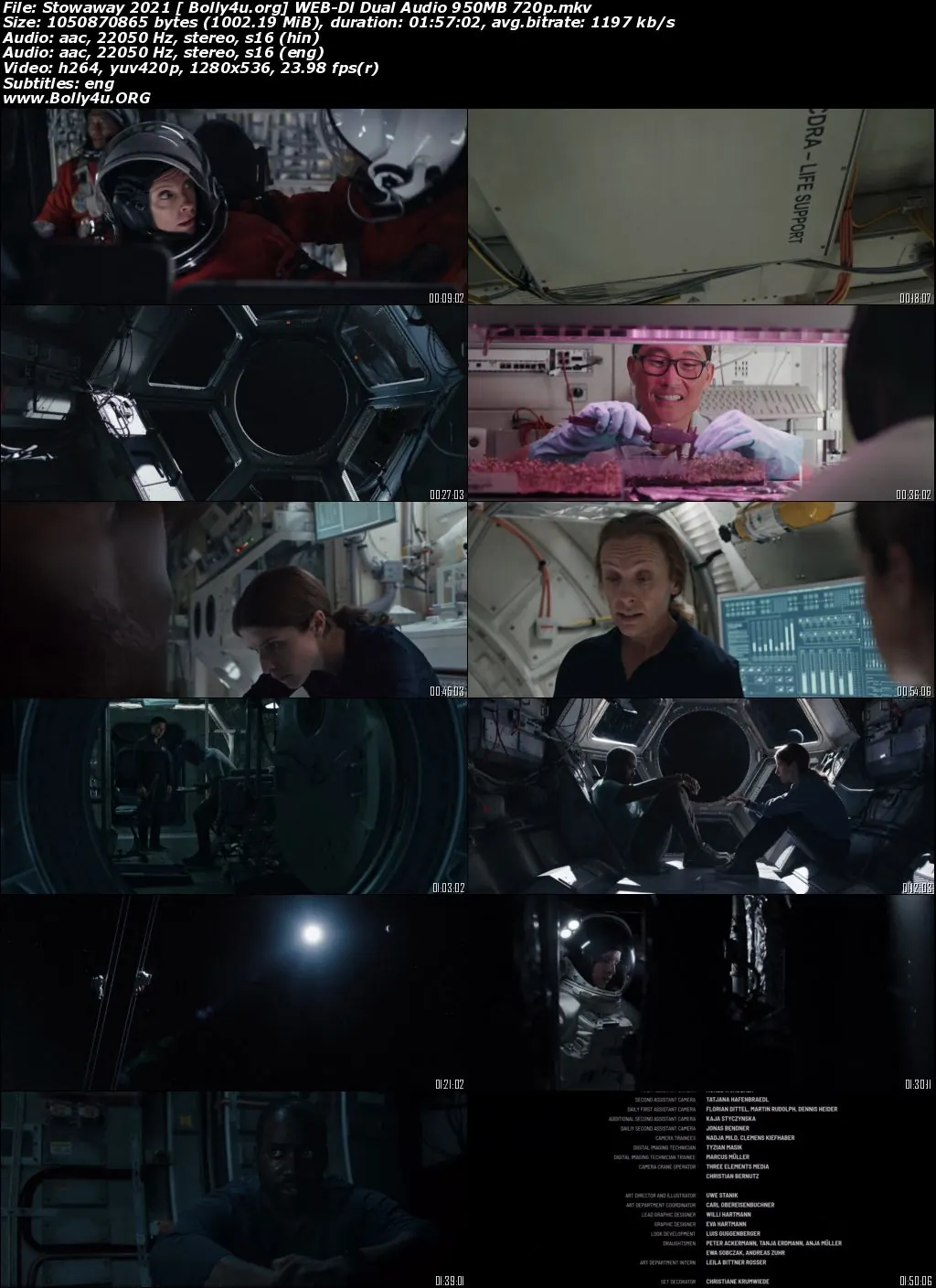 Stowaway 2021 WEB-DL 950MB Hindi Dual Audio 720p Download