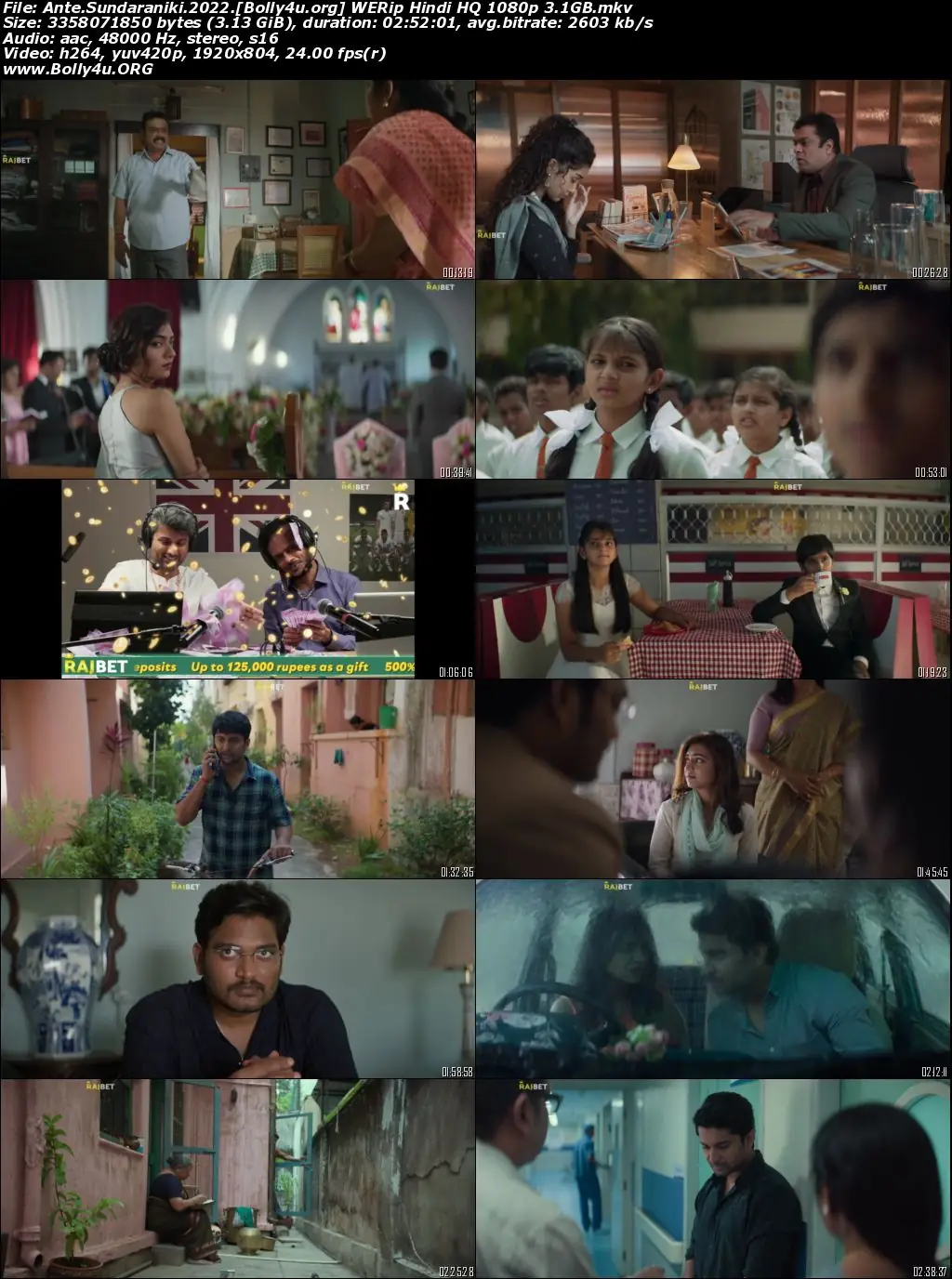 Ante Sundaraniki 2022 WEB-DL Hindi HQ Dubbed Full Movie Download
