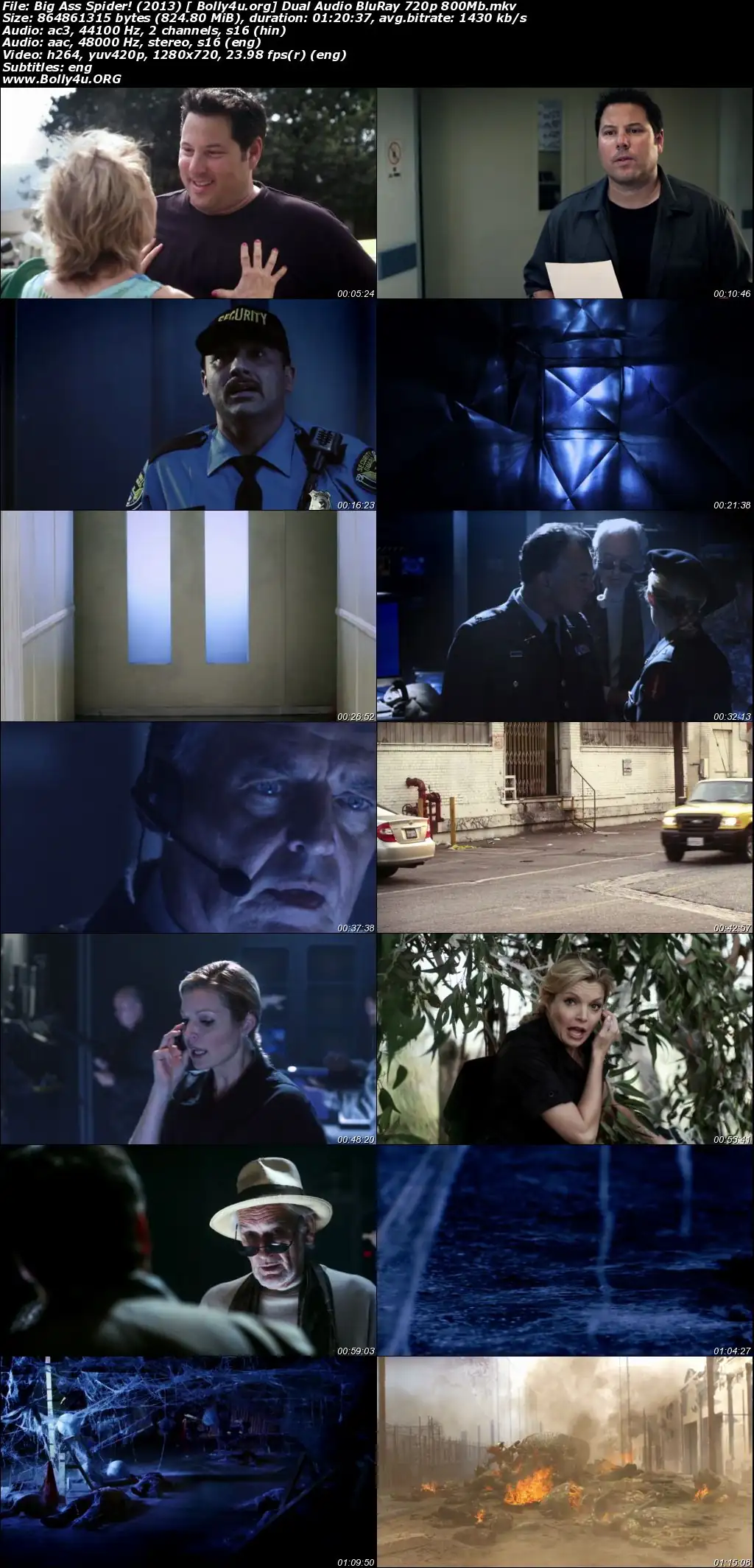 Big Ass Spider 2013 BluRay 800MB Hindi Dual Audio 720p Download Big Ass Spider 2013 BluRay 800MB Hindi Dual Audio 720p Download