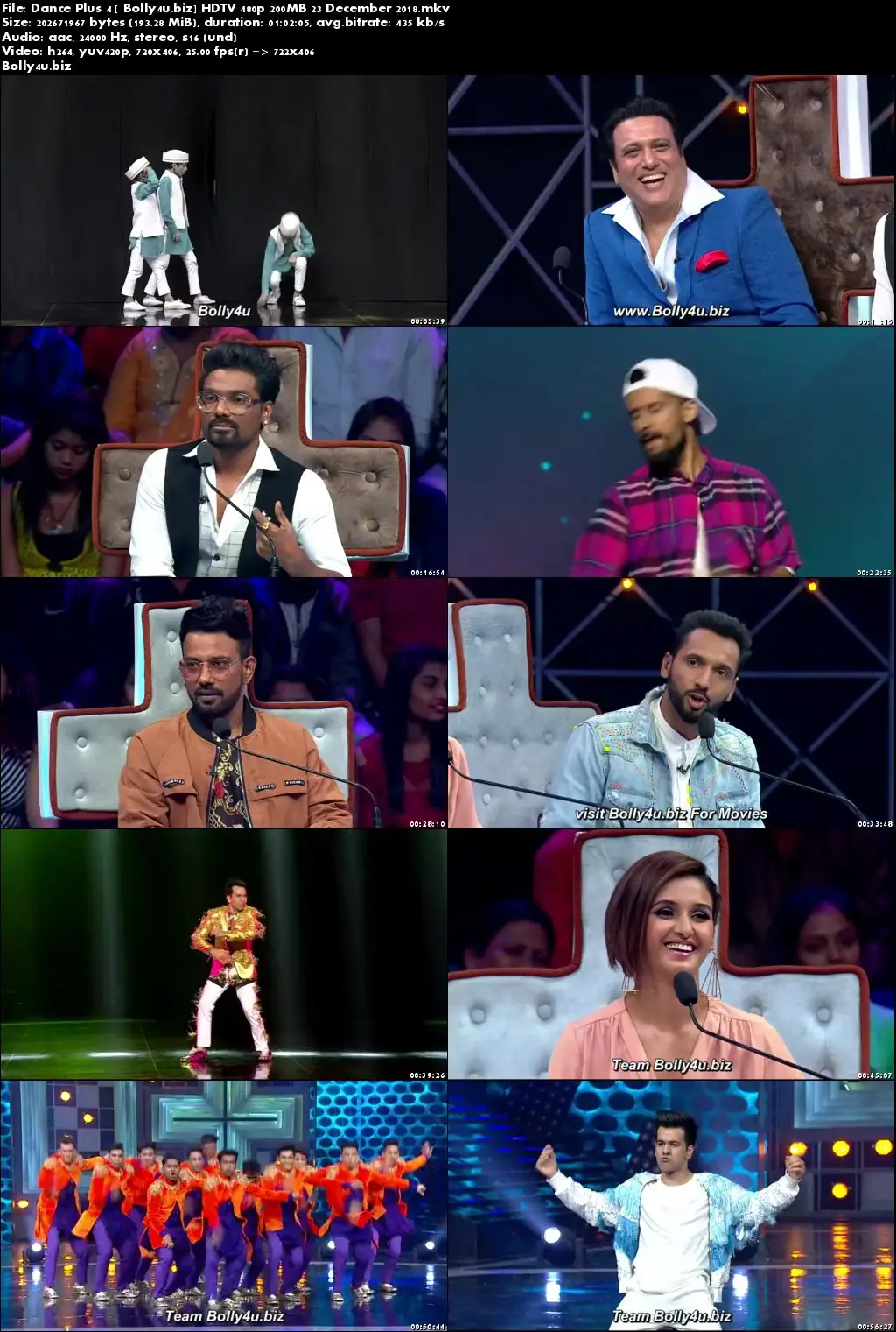 Dance Plus Season 4 HDTV 480p 200MB 23 December 2018 Download Dance Plus Season 4 HDTV 480p 200MB 23 December 2018 Download