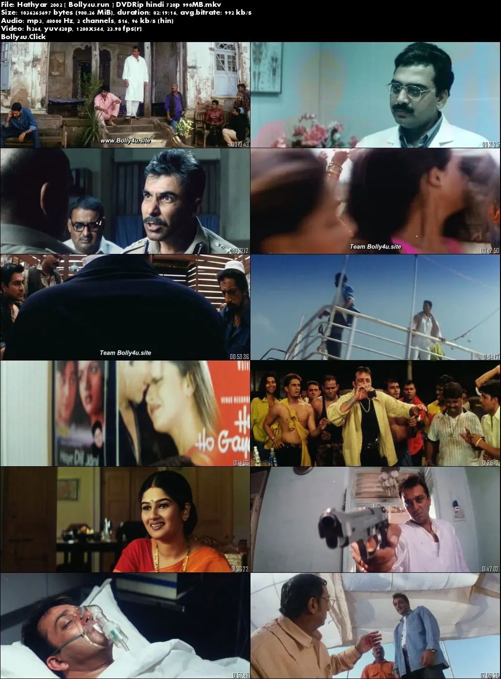 Hathyar 2002 DVDRip 950MB Full Hindi Movie Download 720p