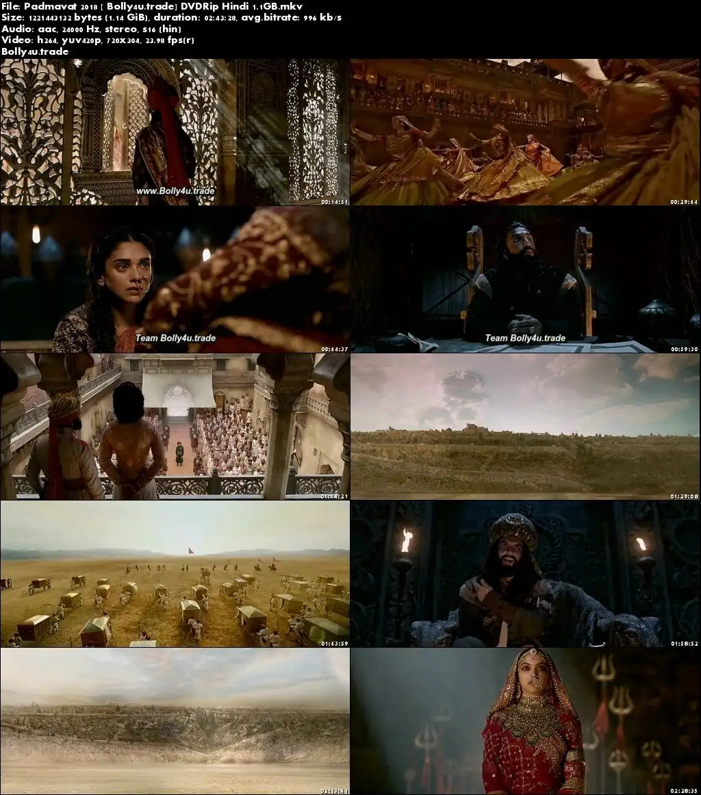 Padmavat 2018 DVDRip 450MB Full Hindi Movie Download 480p Padmavat 2018 DVDRip 450MB Full Hindi Movie Download 480p