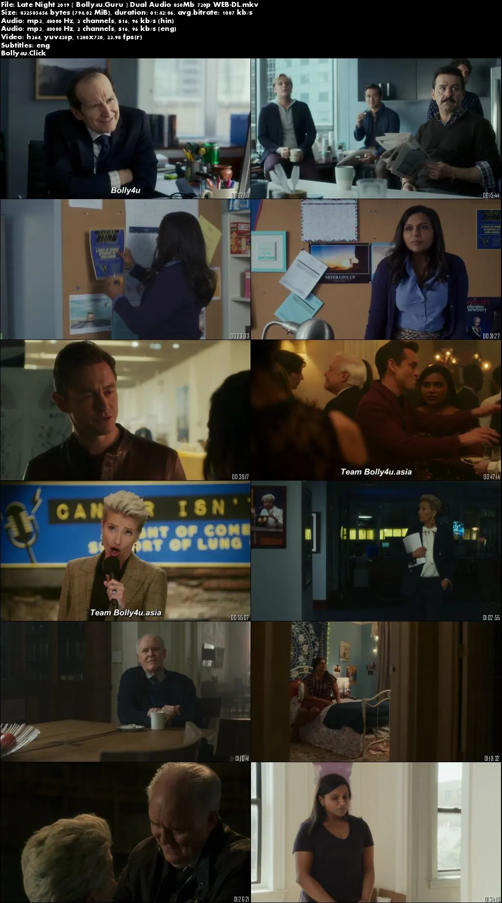 Late Night 2019 WEB-DL 850MB Hindi Dual Audio 720p Download