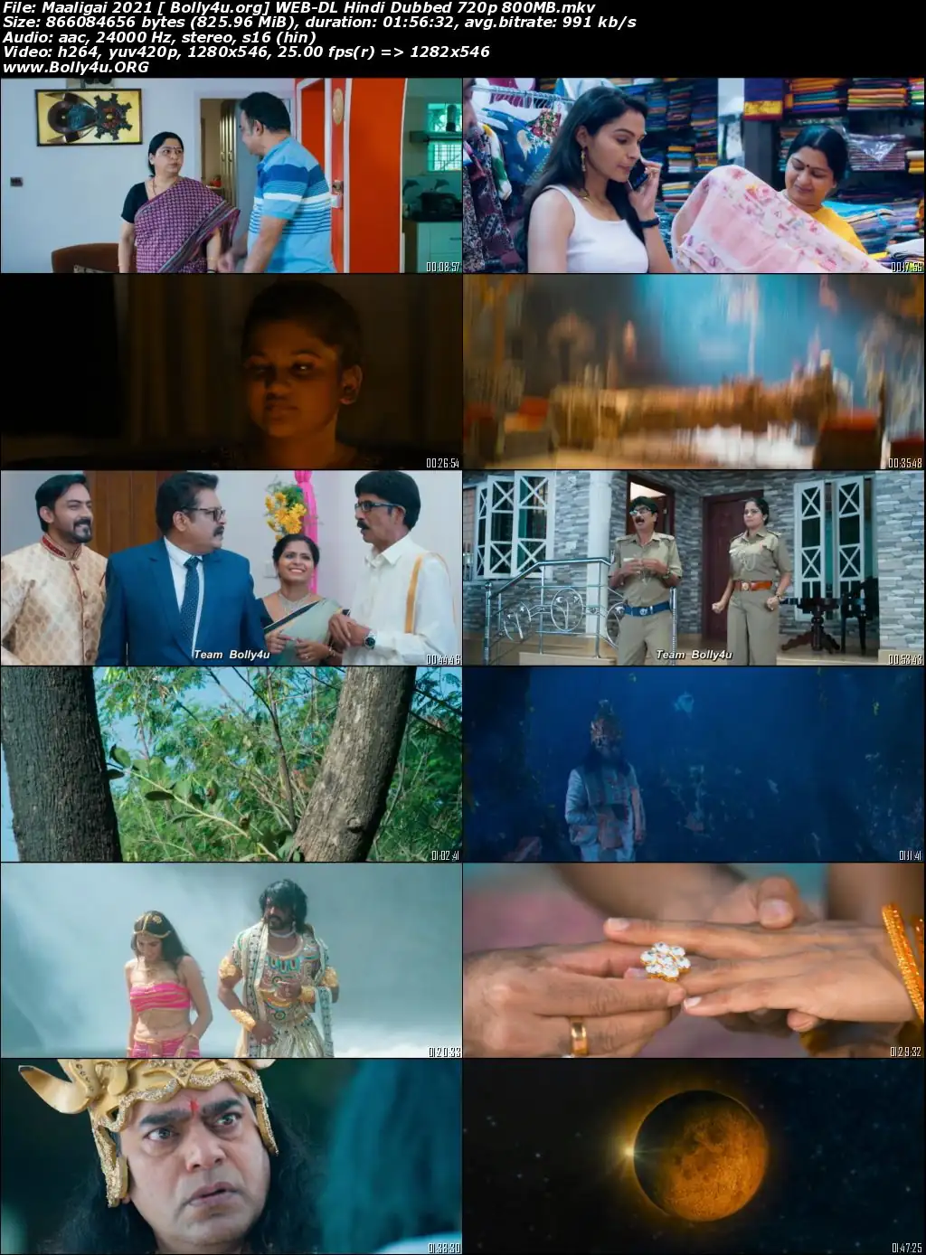 Maaligai 2021 WEB-DL 800Mb Hindi Dubbed ORG 720p Download