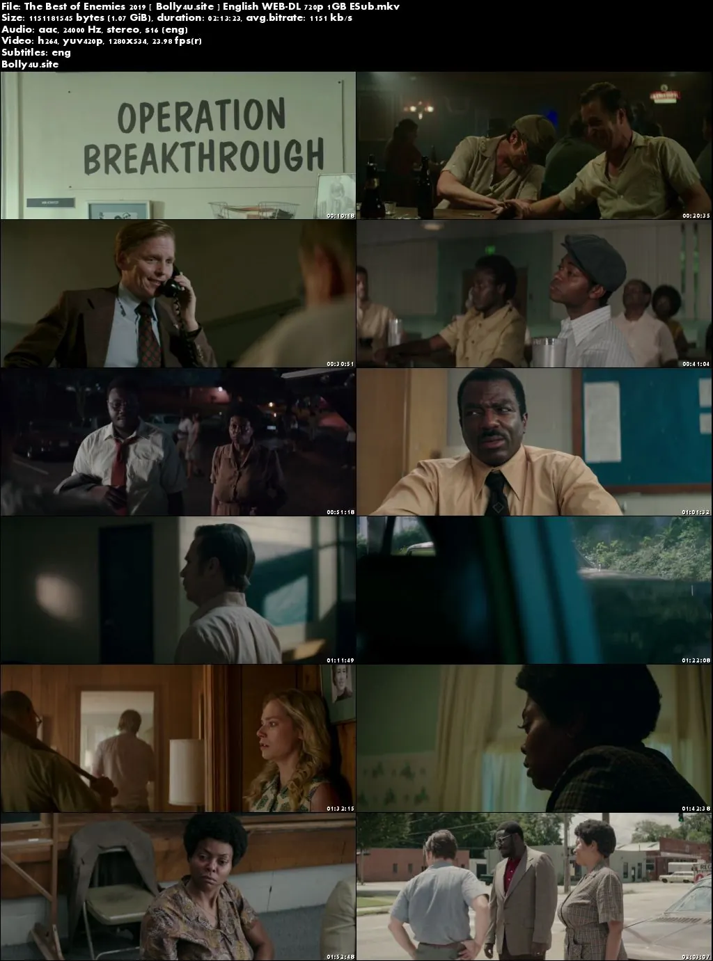 The Best of Enemies 2019 WEB-DL 350MB English 480p ESub Download The Best of Enemies 2019 WEB-DL 350MB English 480p ESub Download