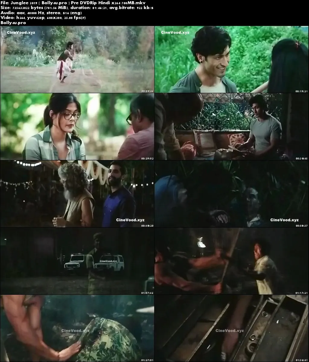 Junglee 2019 Pre DVDRip 700MB Full Hindi Movie Download x264