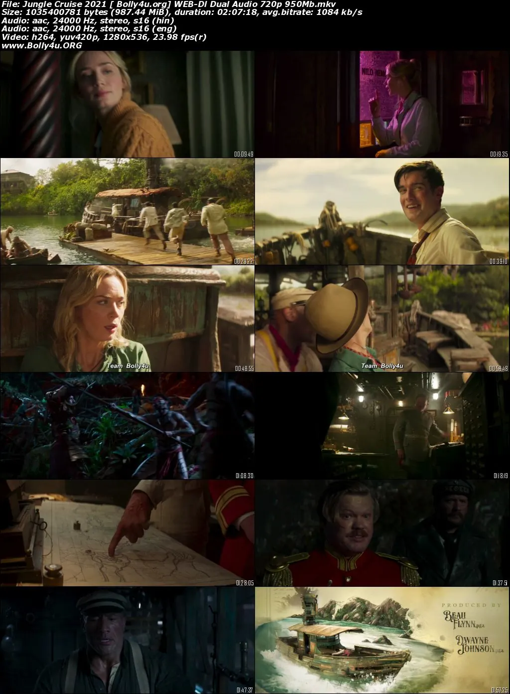 Jungle Cruise 2021 WEB-DL 450MB Hindi Dual Audio ORG 480p Download