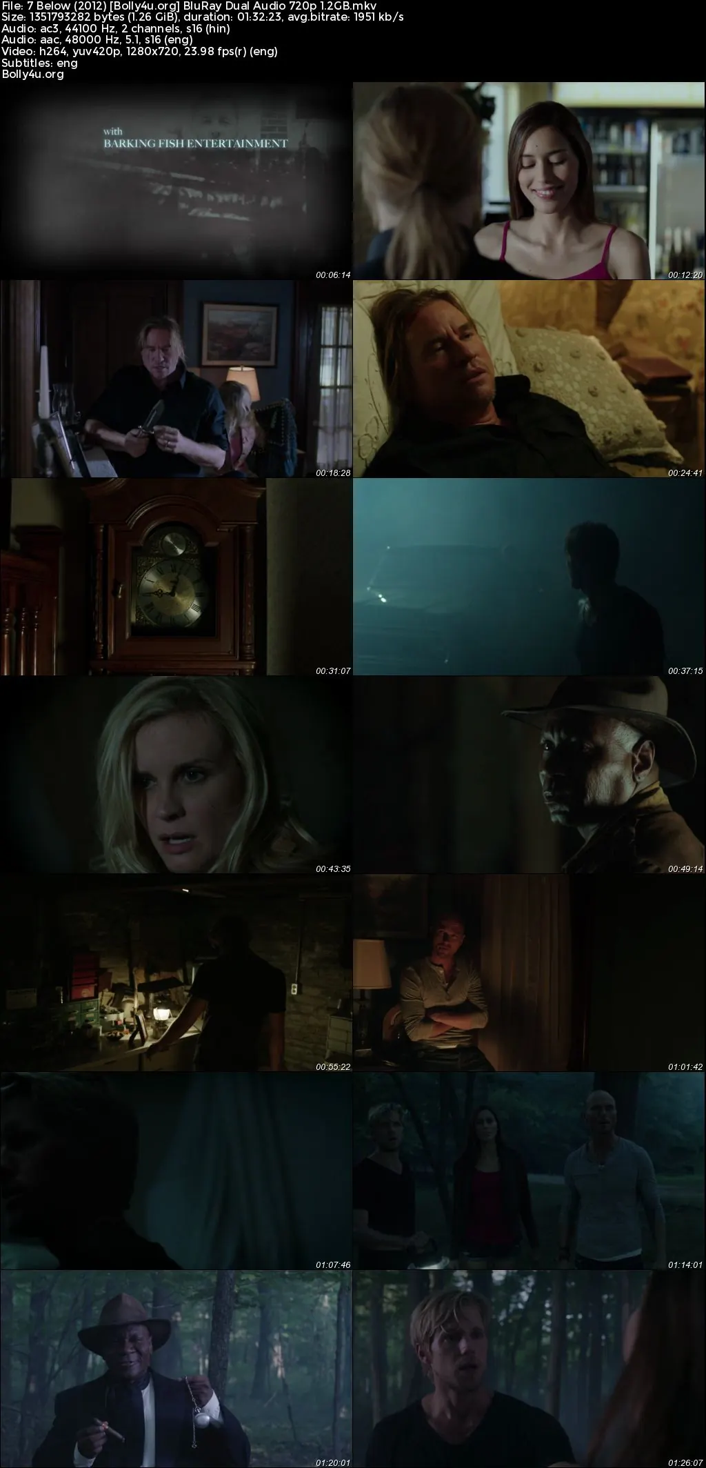 7 Below 2012 BluRay Hindi Dual Audio Full Movie Download 720p  480p