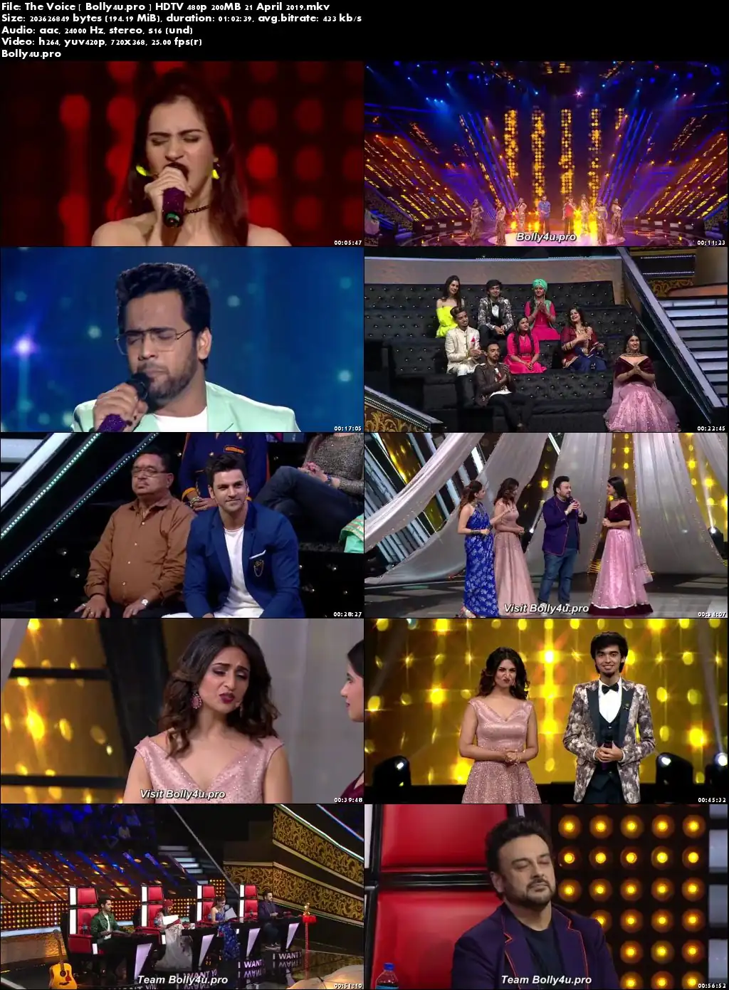 The Voice HDTV 480p 200MB 21 April 2019 Download The Voice HDTV 480p 200MB 21 April 2019 Download