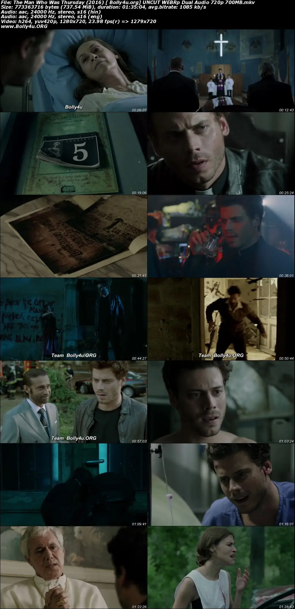 The Man Who Was Thursday 2016 WEB-DL 700Mb UNCUT Hindi Dual Audio 720p Download