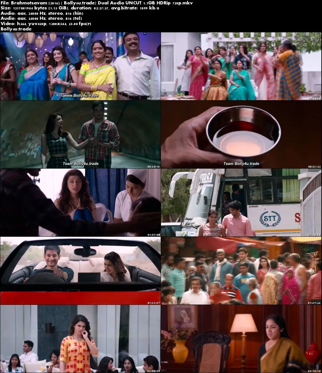 Brahmotsavam 2016 HDRip 450MB UNCUT Hindi Dual Audio 480p Download Brahmotsavam 2016 HDRip 450MB UNCUT Hindi Dual Audio 480p Download