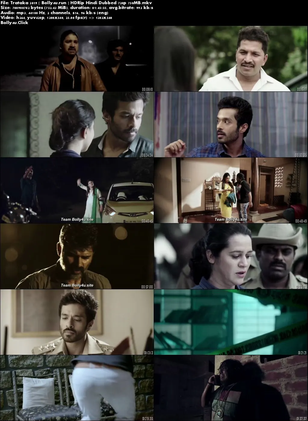 Trataka 2019 HDRip 750Mb Hindi Dubbed 720p Download