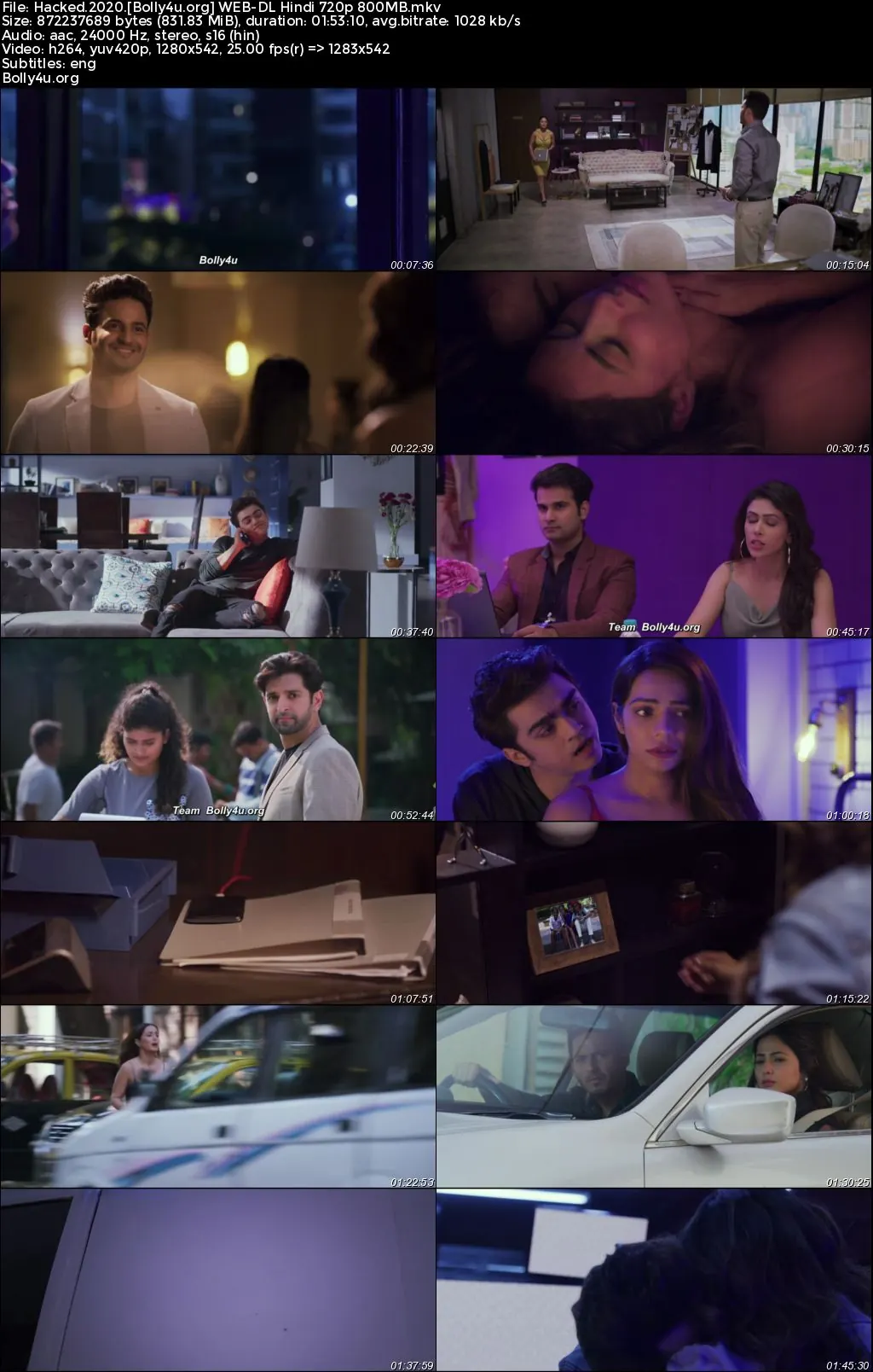 Hacked 2020 WEB-DL Hindi Full Movie Download 1080p  720p  480p