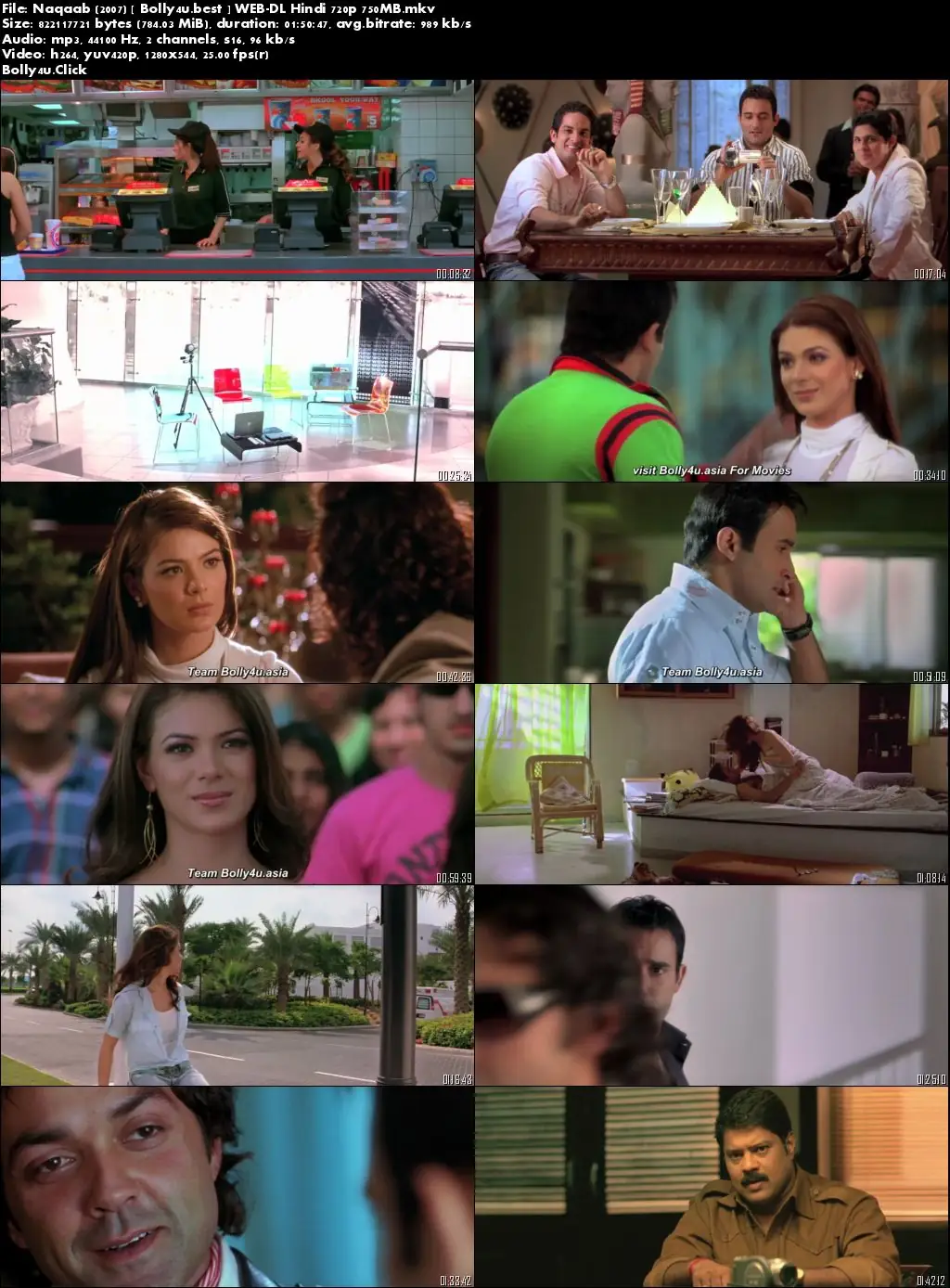 Naqaab 2007 WEB-DL 300Mb Full Hindi Movie Download 480p