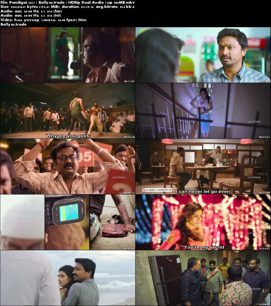 Pandigai 2017 HDRip 400Mb UNCUT Hindi Dual Audio 480p Download