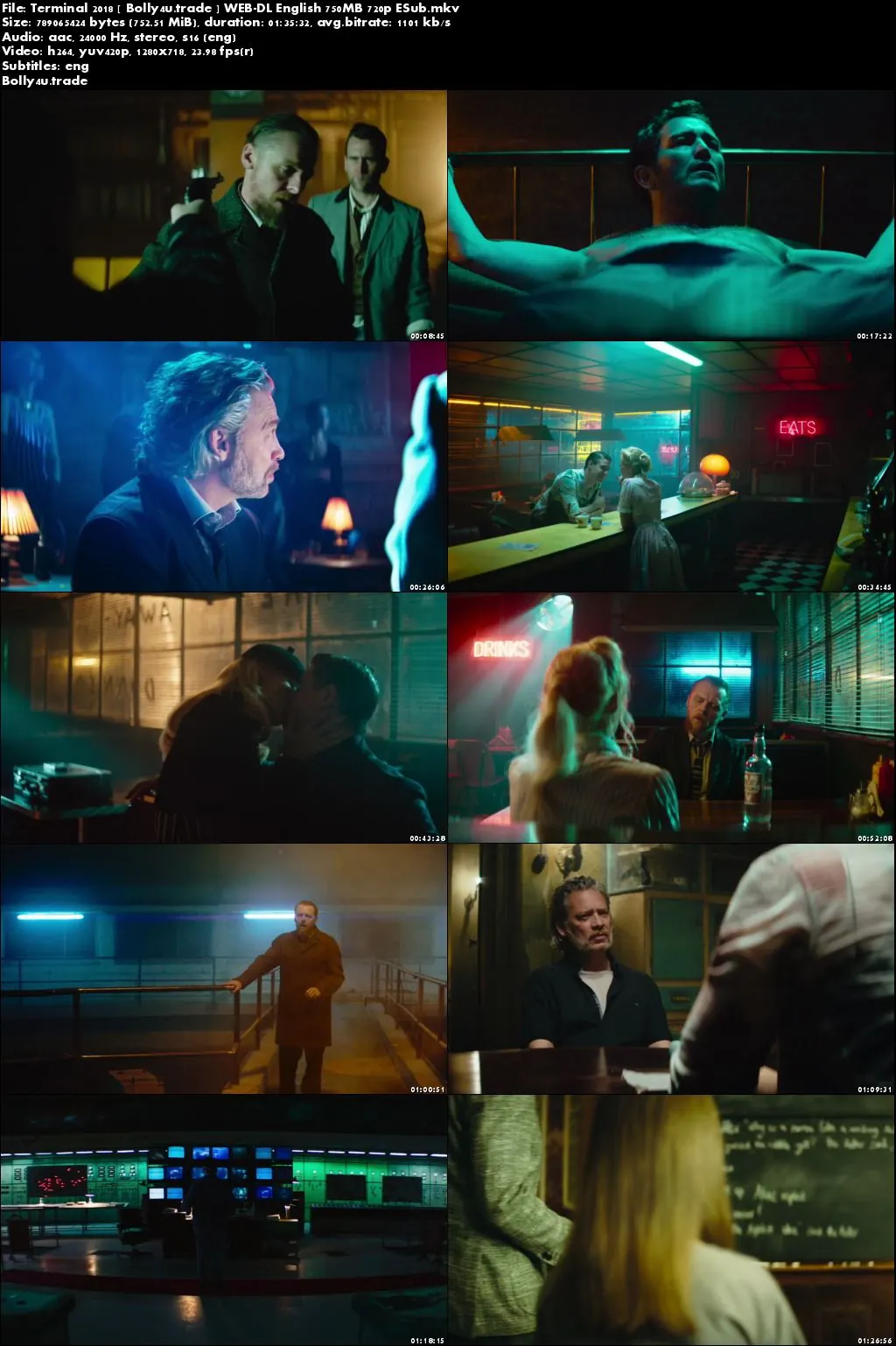 Terminal 2018 WEB-DL 350MB English 480p ESub Download