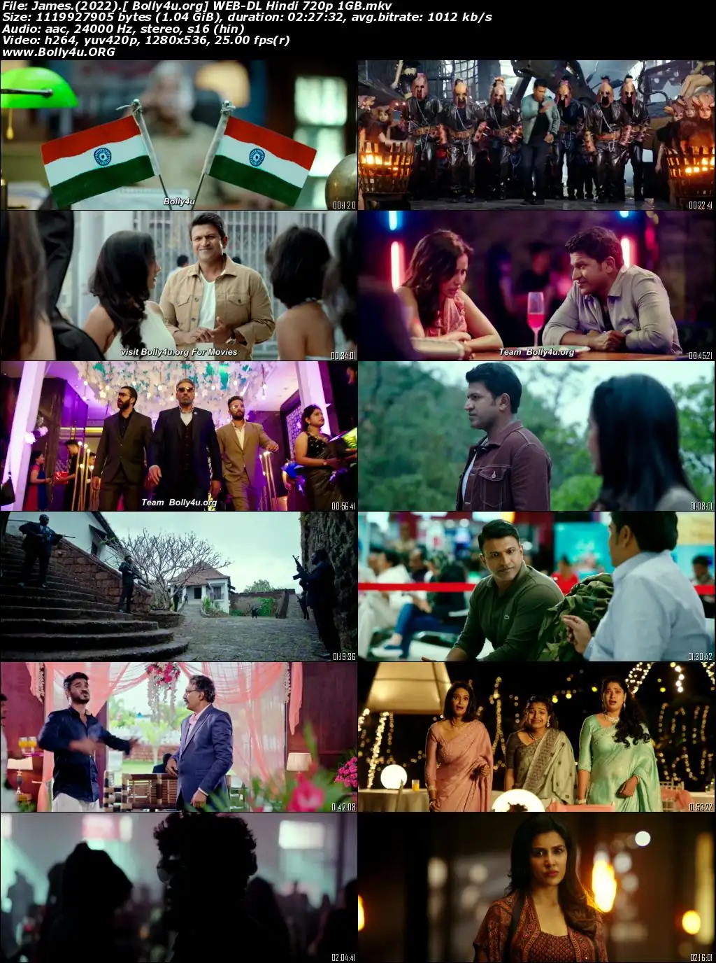 James 2022 WEB-DL Hindi Dubbed ORG 720p 480p Download