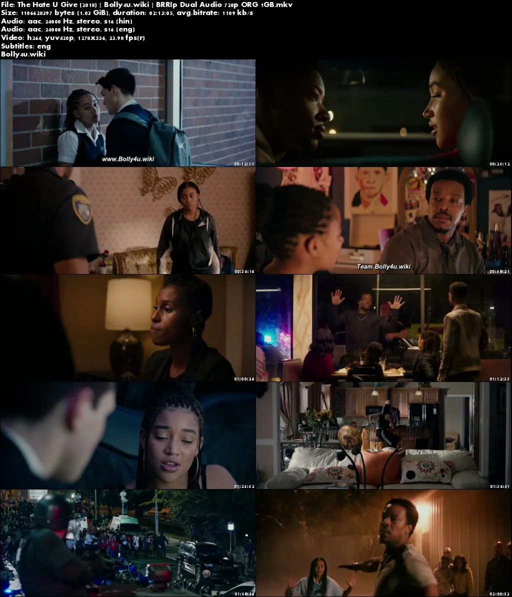 The Hate U Give 2018 BRRip 450MB Hindi Dual Audio ORG 480p ESub Download The Hate U Give 2018 BRRip 450MB Hindi Dual Audio ORG 480p ESub Download