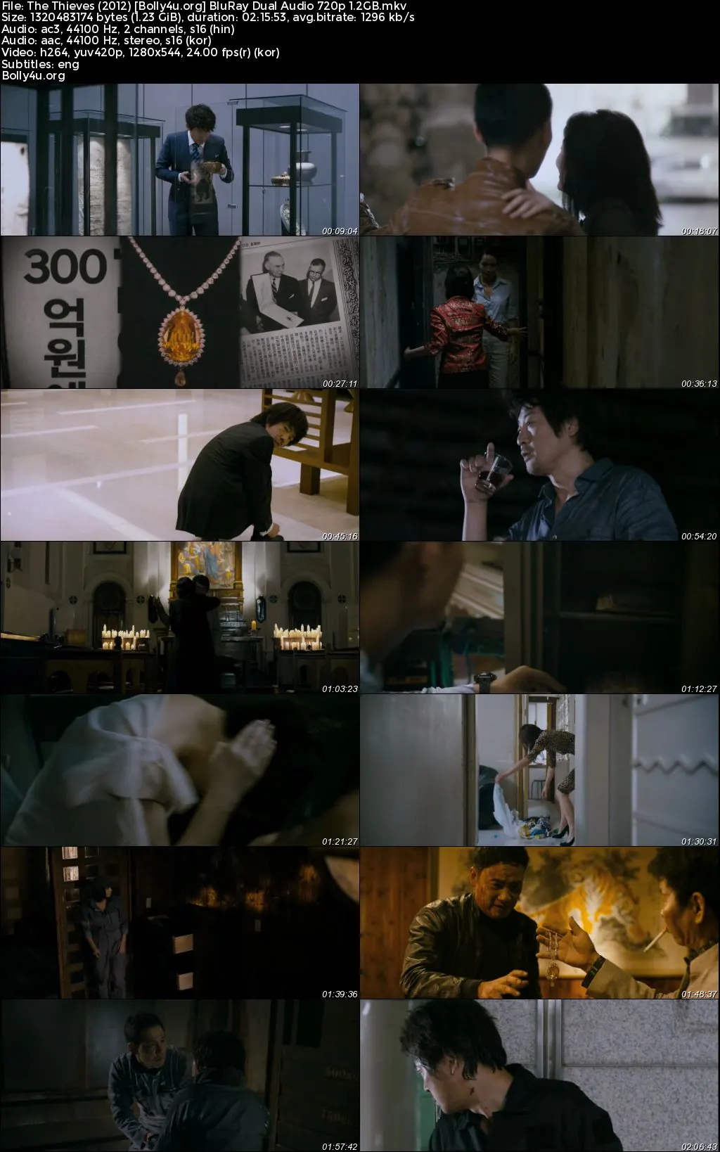 The Thieves 2012 BluRay Hindi Dual Audio Full Movie Download 720p  480p