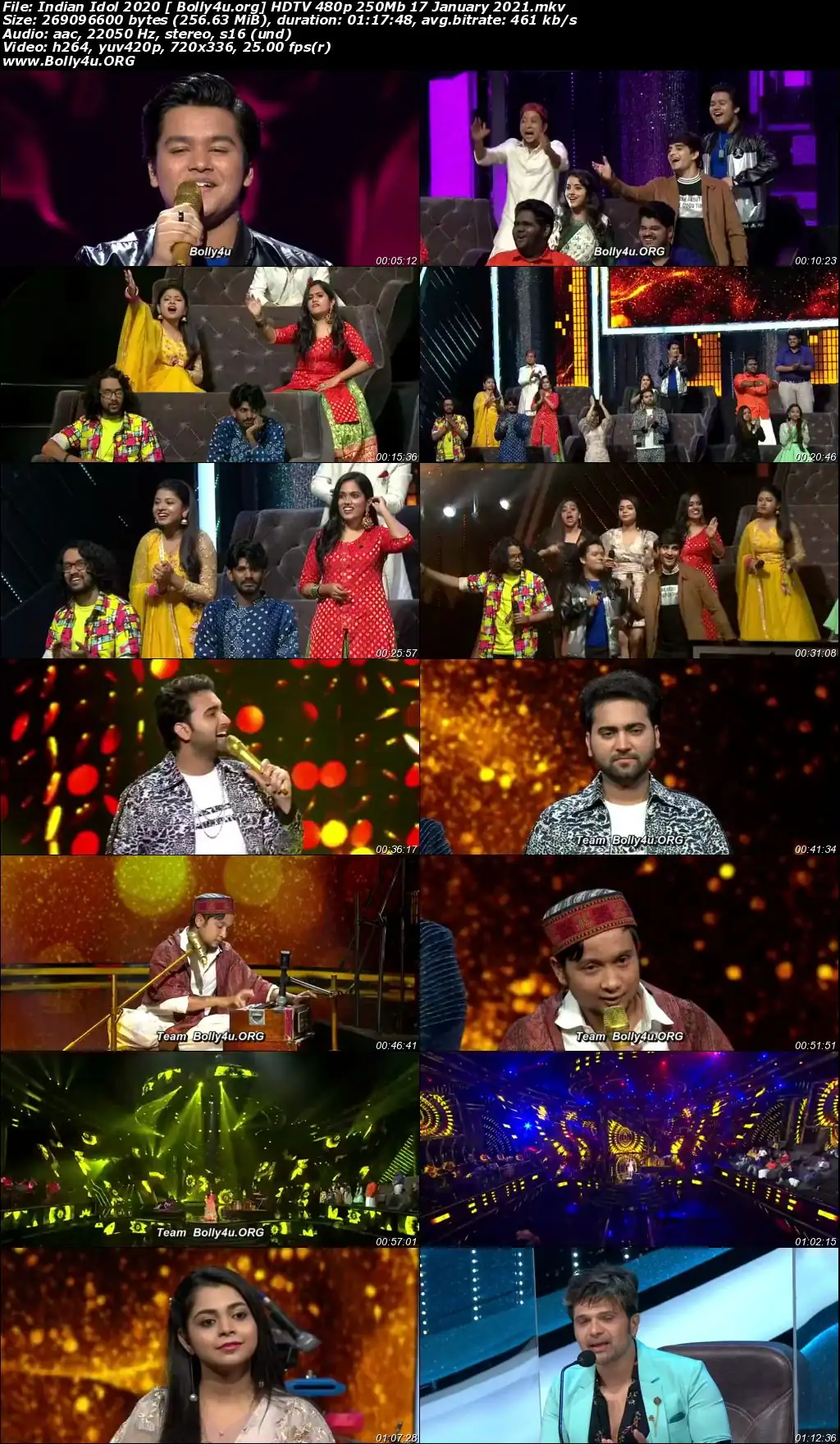 Indian Idol 2020 HDTV 480p 250Mb 17 January 2021 Indian Idol 2020 HDTV 480p 250Mb 17 January 2021