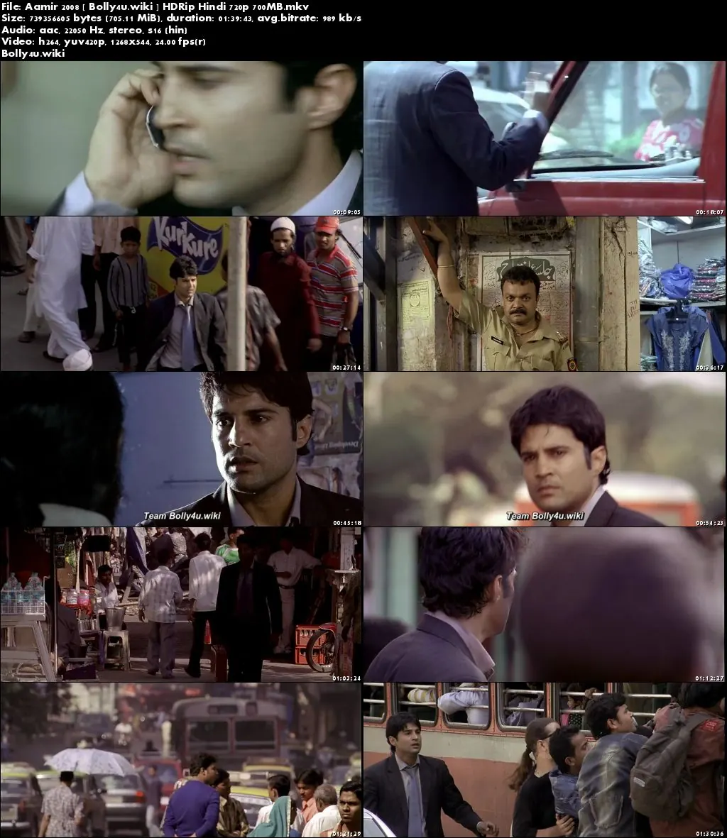 Aamir 2008 HDRip 300Mb Full Hindi Movie Download 480p