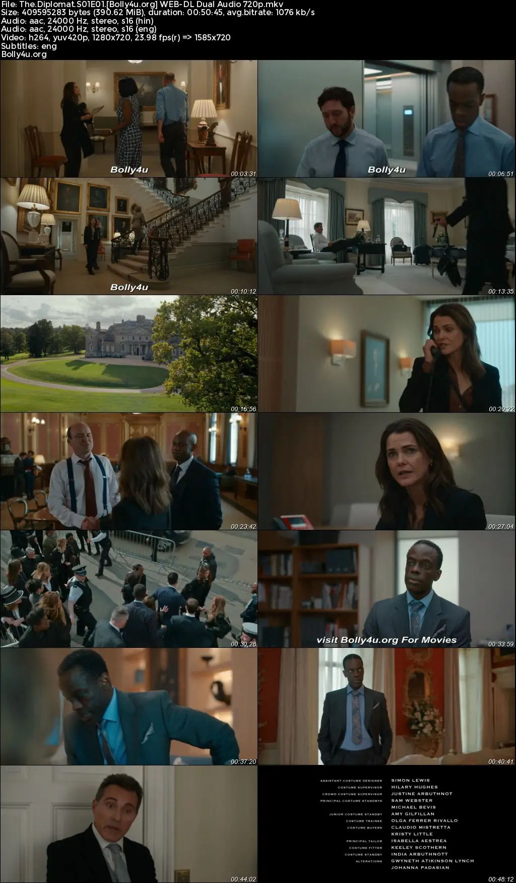 The Diplomat 2023 WEB-DL Hindi Dual Audio ORG S01 Complete Download 720p  480p