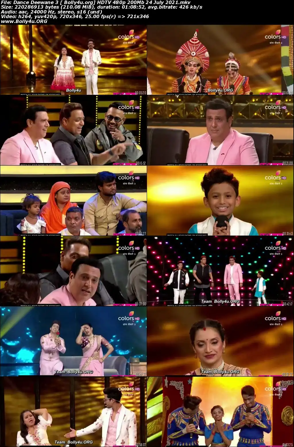 Dance Deewane 3 HDTV 480p 200Mb 24 July 2021 Download