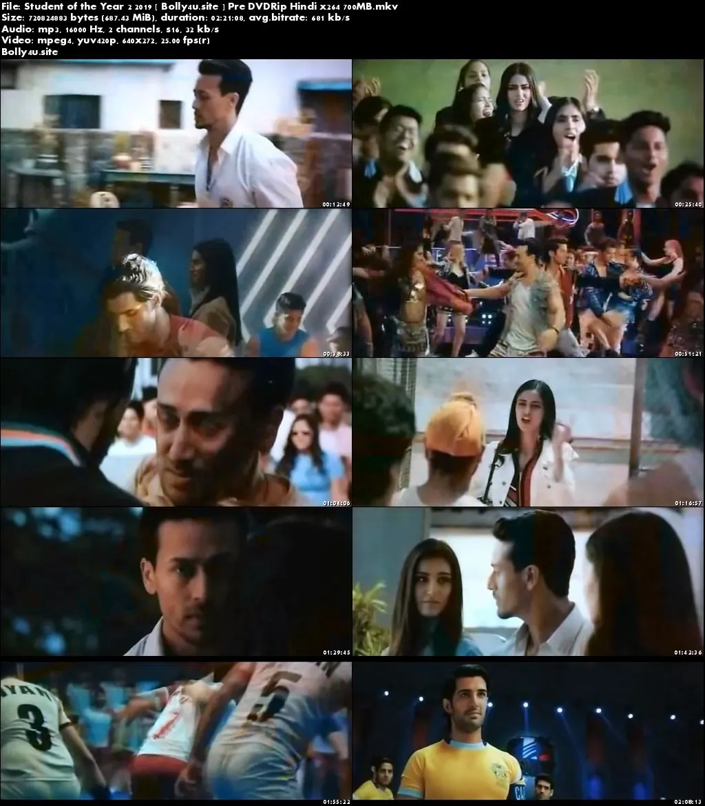 Student of the Year 2 2019 Pre DVDRip 400MB Hindi 480p Download Student of the Year 2 2019 Pre DVDRip 400MB Hindi 480p Download