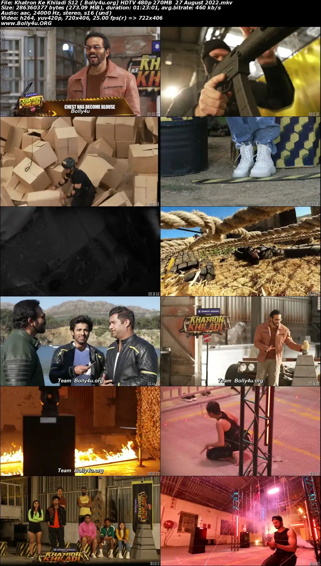 Khatron Ke Khiladi S12 HDTV 480p 270MB 27 August 2022 Download
